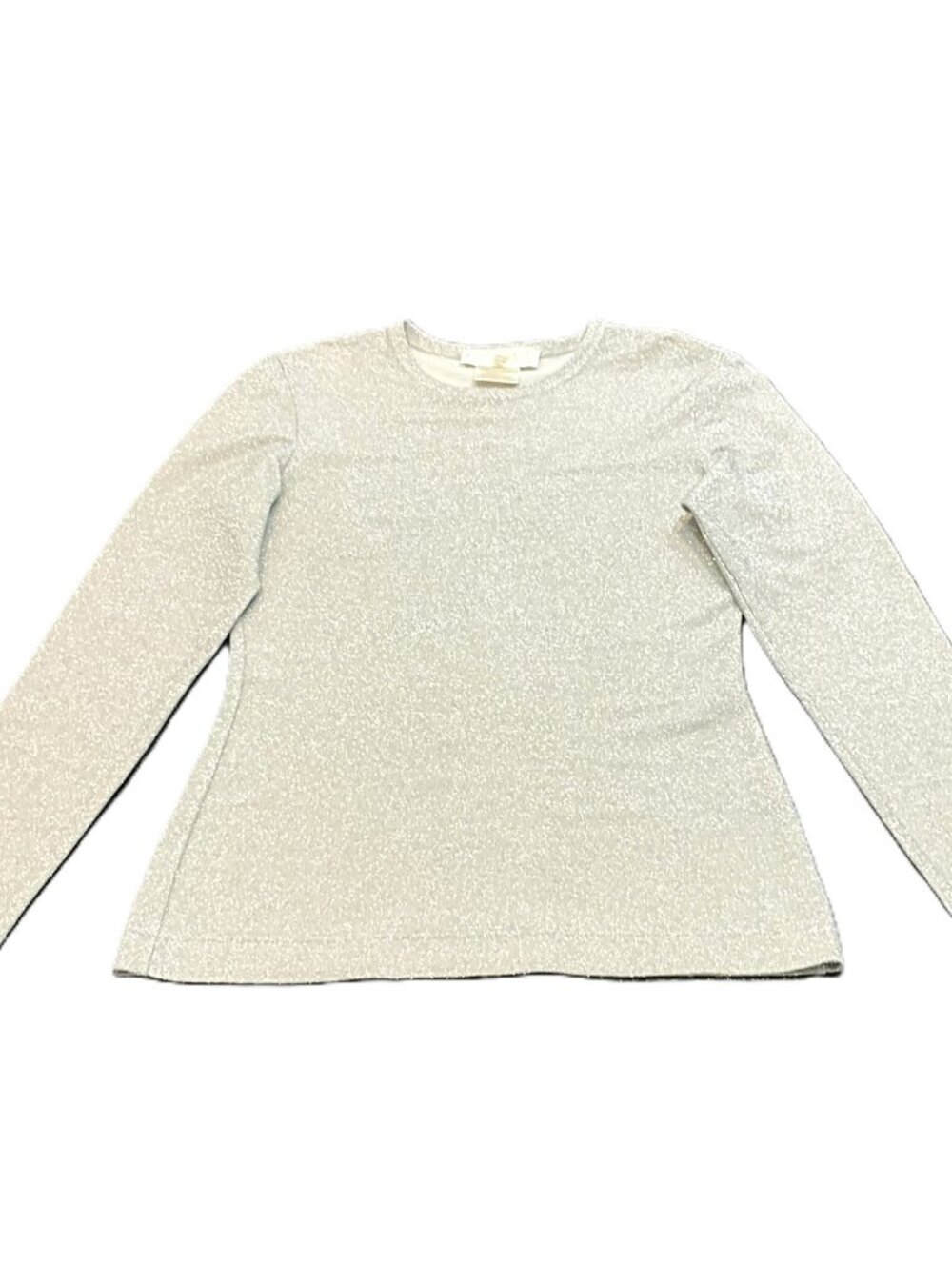VNT Escada by Margaretha Ley Metallic Lurex Knit Sweater Silver Gray Size 34 - Picture 4 of 9